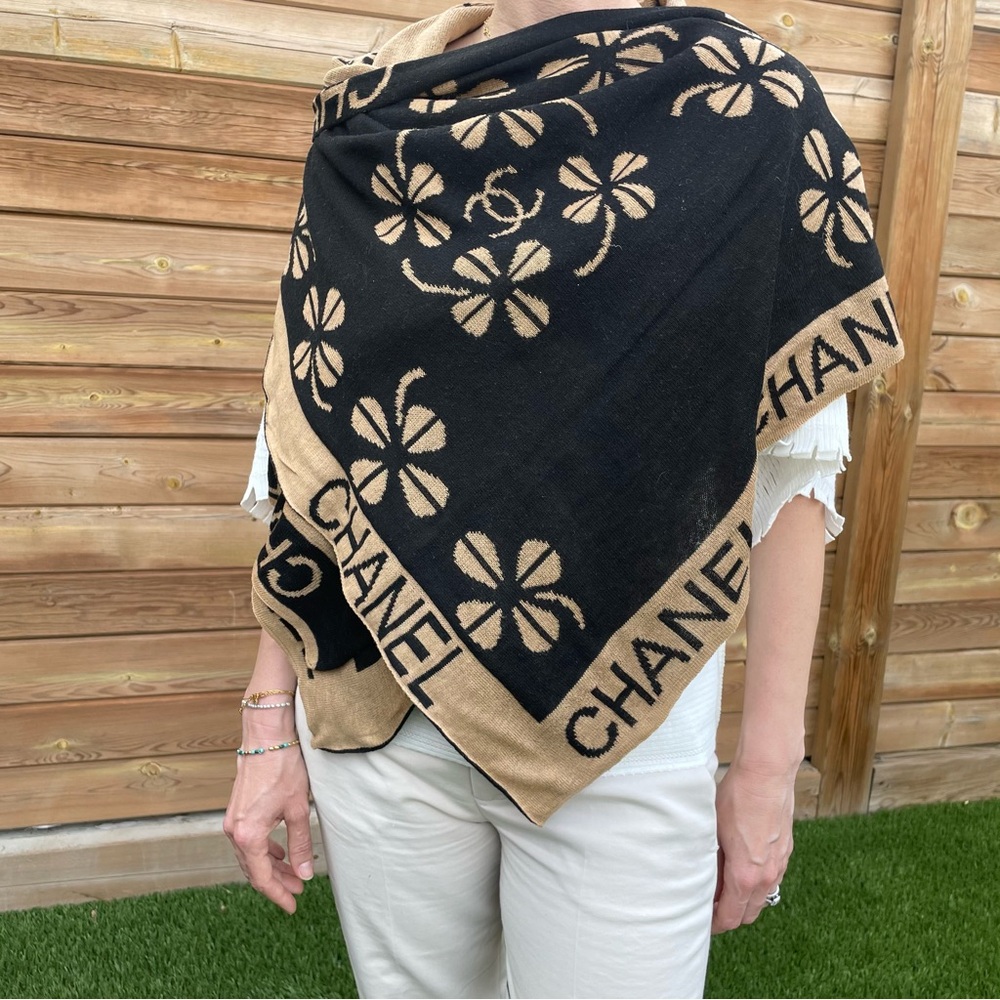 Wrap featuring Chanel logo, 22” x 64”